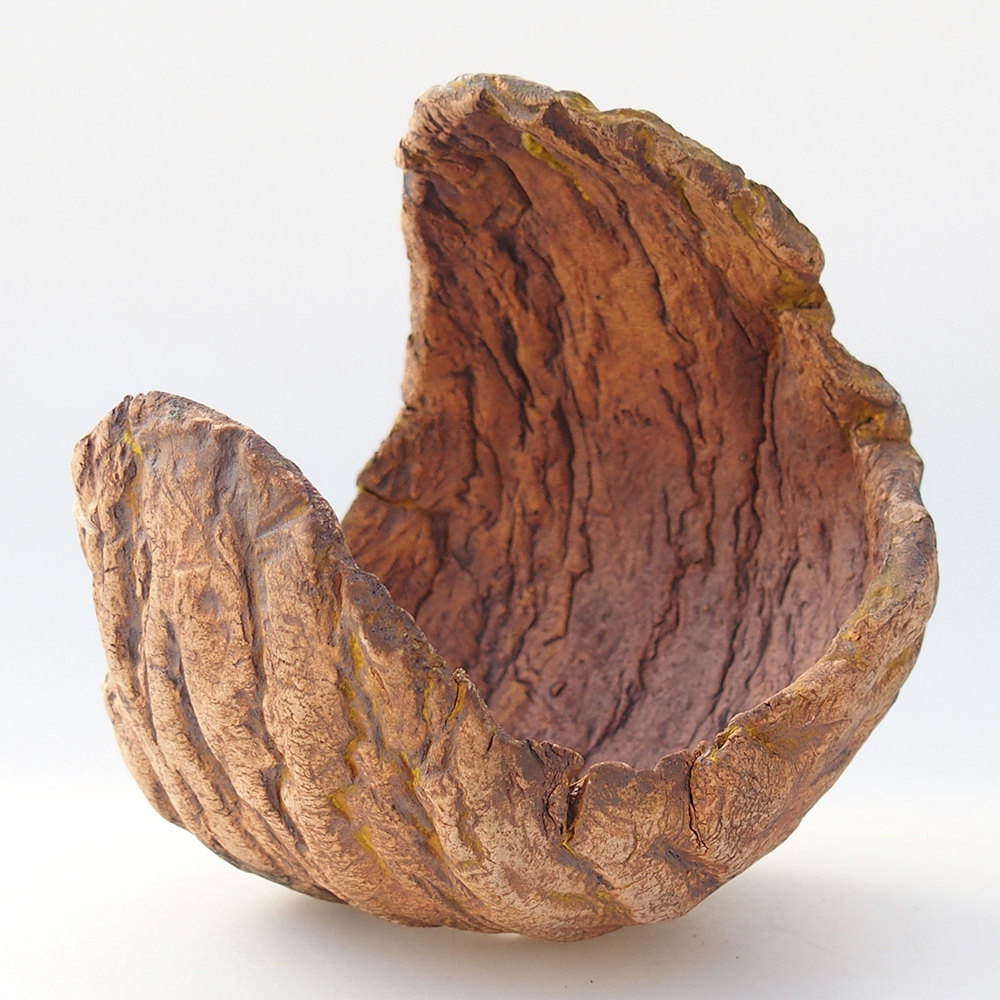 Keramikschale 10 x 9 x 12 cm , gelb