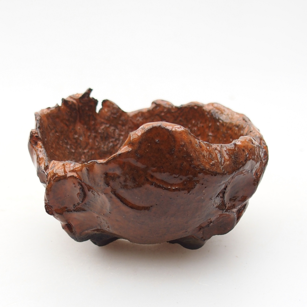 Keramikschale 8,5 x 8 x 5 cm , Farbe orange
