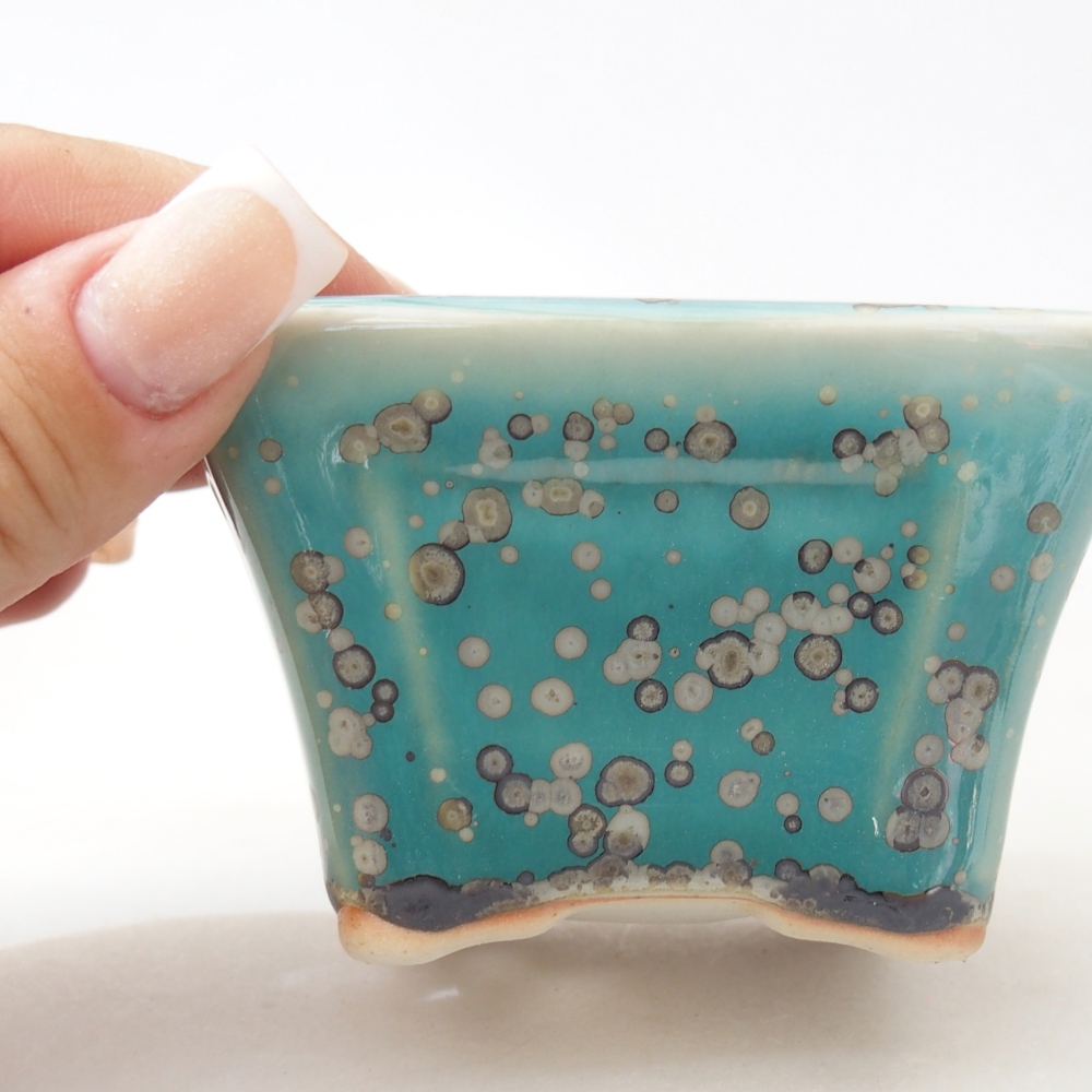Schale 8,5 x 8,5 x 6 cm blau