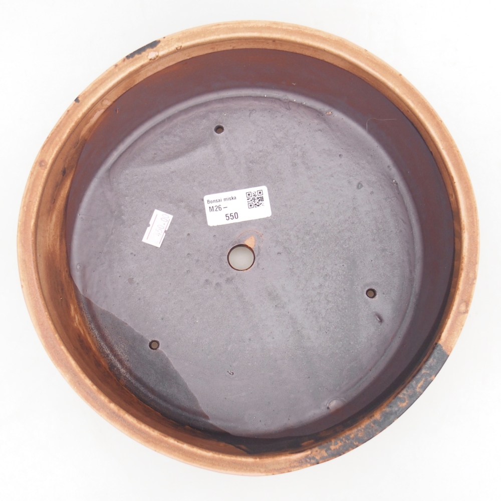 Bonsaischale aus Keramik 24,5 x 24,5 x 7 cm, rosa