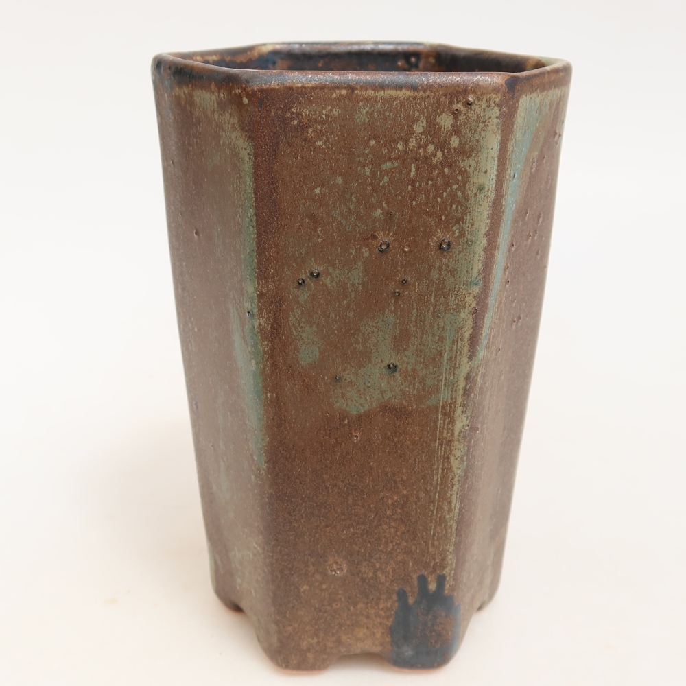Keramik-Bonsai-Schale 9,5 x 8,5 x 14 cm, Farbe: braun