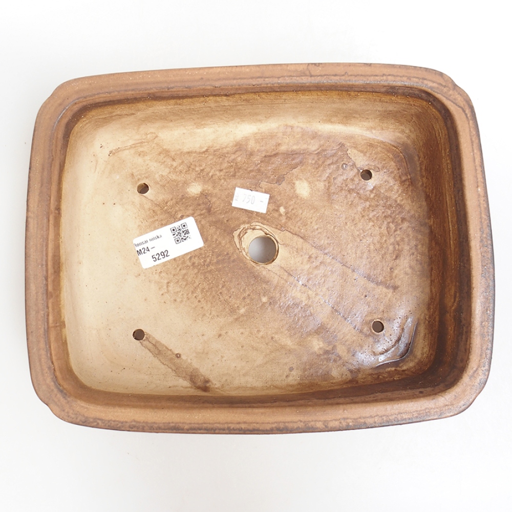 Bonsaischale aus Keramik  25 x 20 x 7,5  cm, Farbe rosa