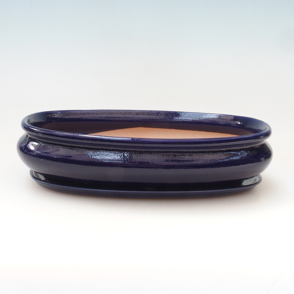 Bonsai-Schale + Untertasse H01 – 12 x 9 x 5 cm