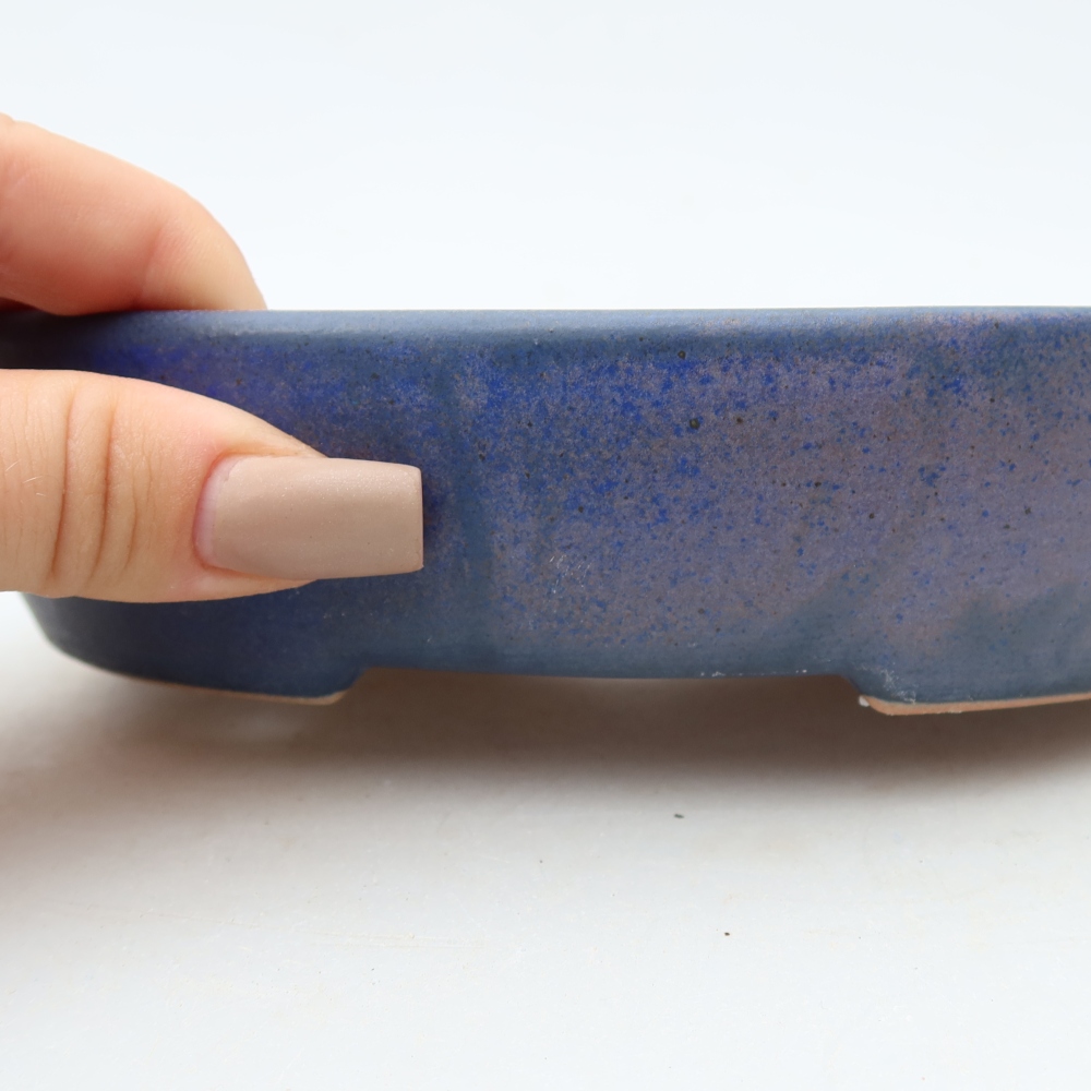 Keramik-Bonsai-Schale 17 x 14 x 4 cm, Farbe: Blau