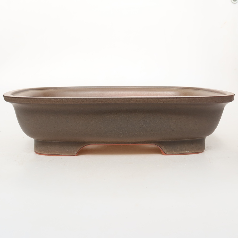 Keramikschale  33 x 25 x 9,5 cm, Farbe: braun