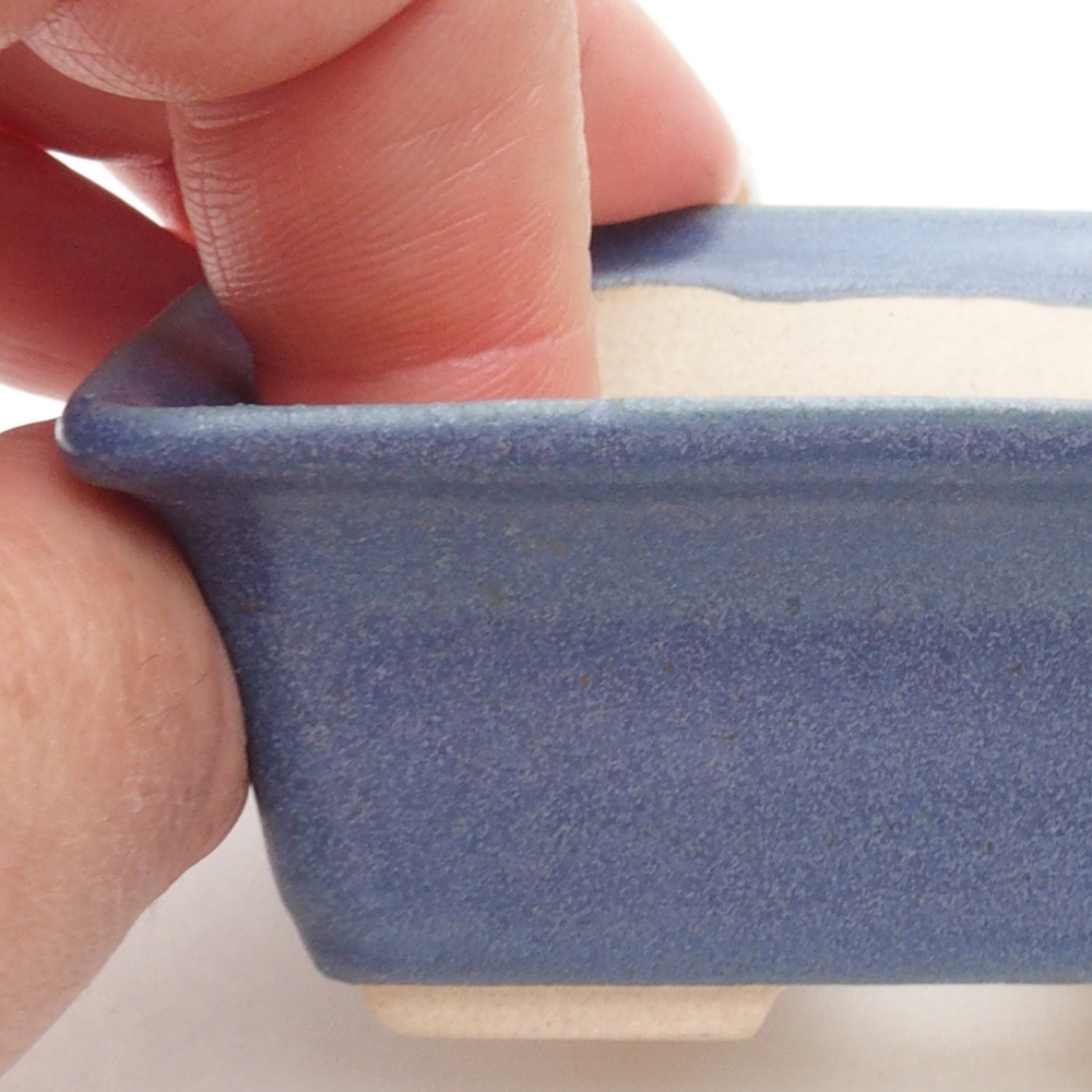 Mini-Bonsaischale 8 x 6 x 3  cm, Farbe blau