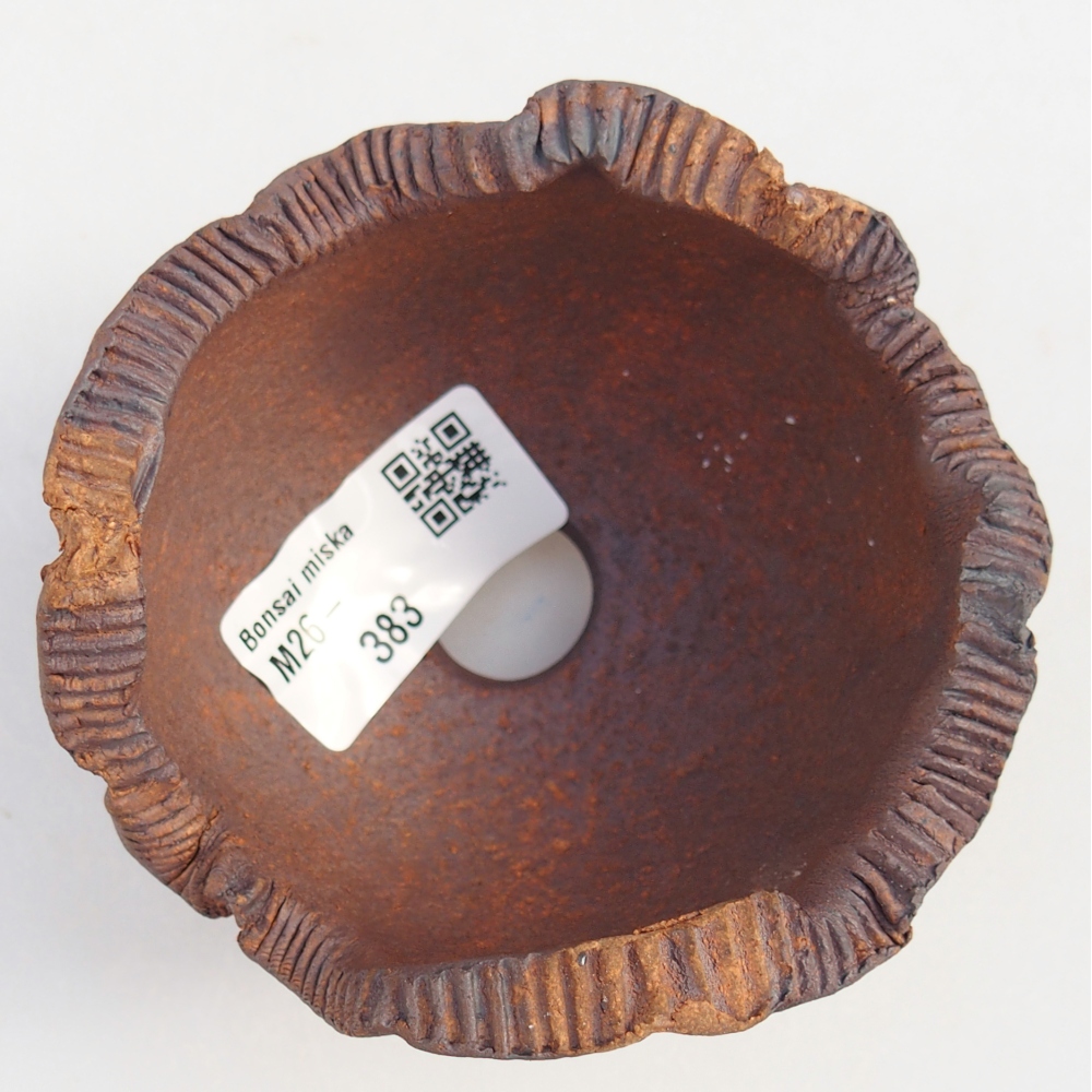 Keramikschale 9 x 9 x 7 cm , Farbe braun