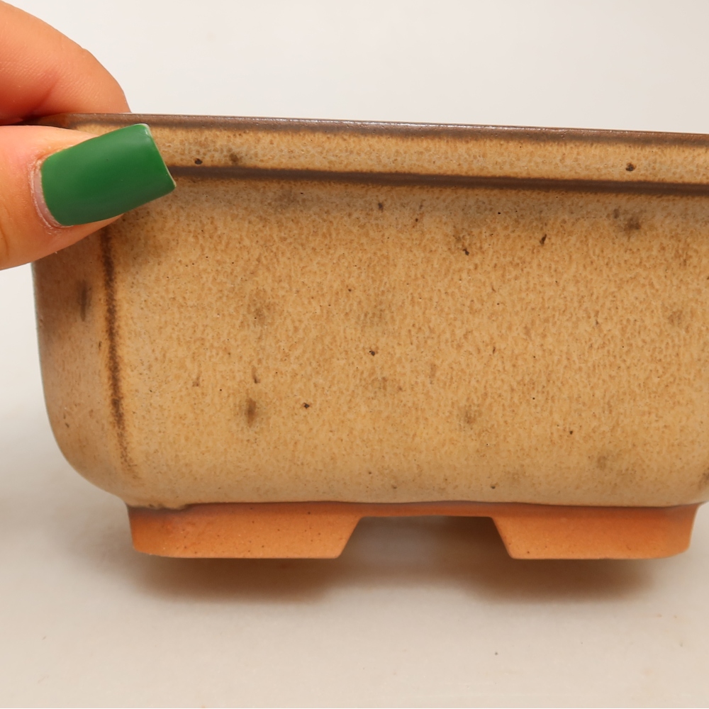 Keramikschale  15 x 12 x 7 cm, Farbe: Beige