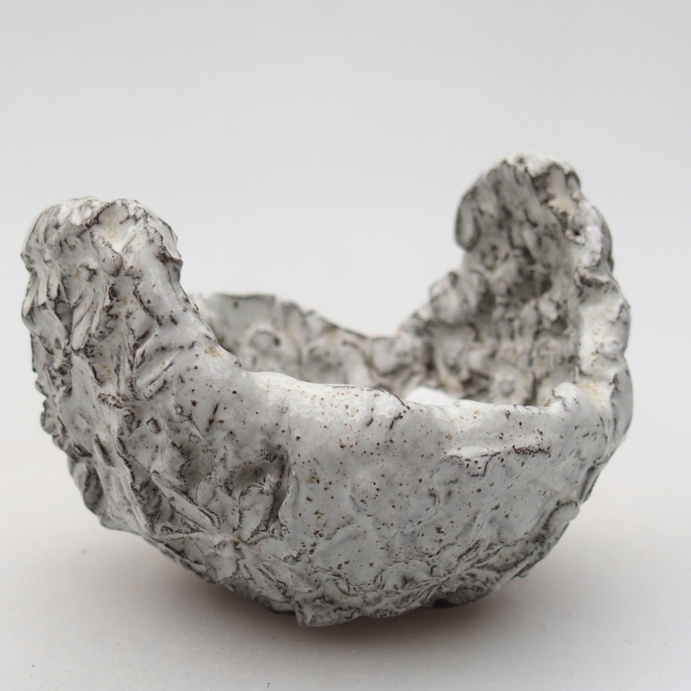 Keramikschale 7 x 6,5 x 5,5 cm , Farbe weiß