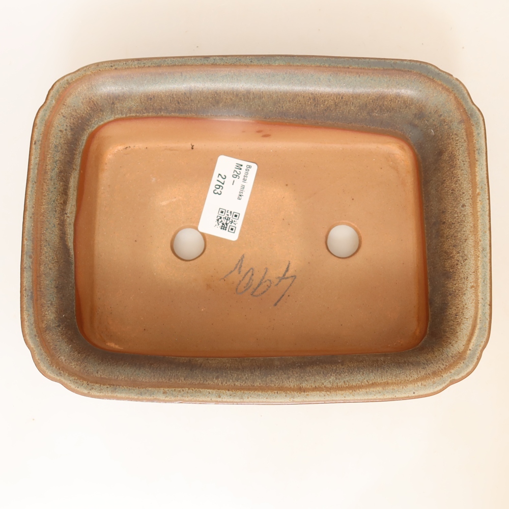 Keramikschale  20 x 15,5 x 5,5 cm, Farbe: braun