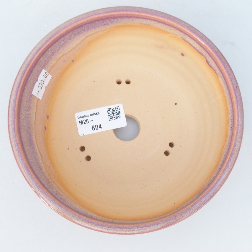 Bonsaischale aus Keramik 16,5 x 16,5 x 5,5 cm, Farbe lila