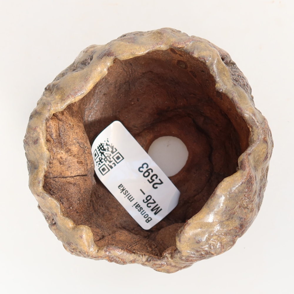 Keramikschale 7,5 x 7,5 x 5,5 cm , Farbe braun