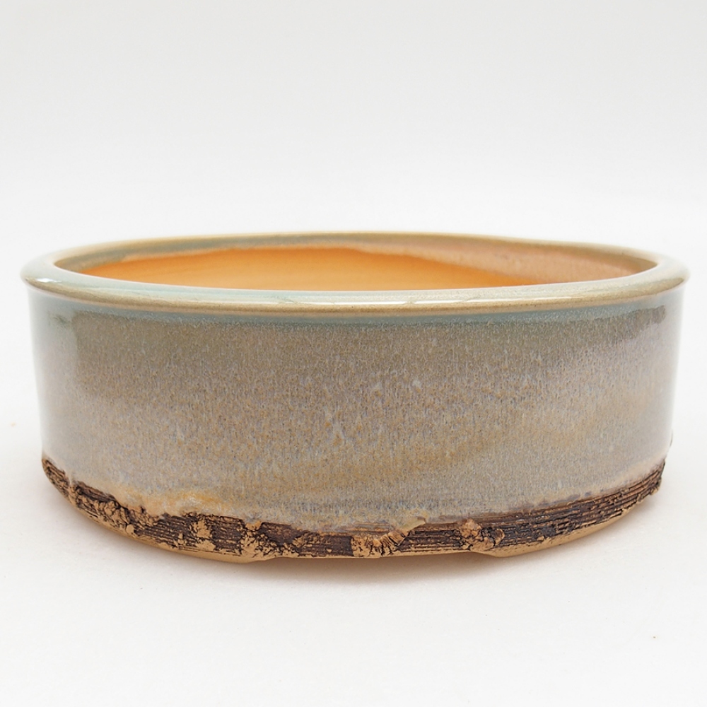 Keramik-Bonsai-Schale 17,5 x 17,5 x 6 cm, Farbe grün