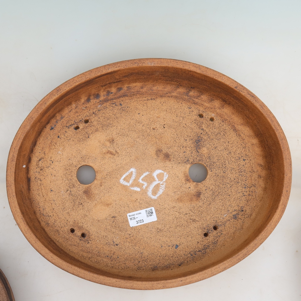 Keramik-Bonsai-Schale 38 x 30,5 x 7,5 cm, Farbe: braun