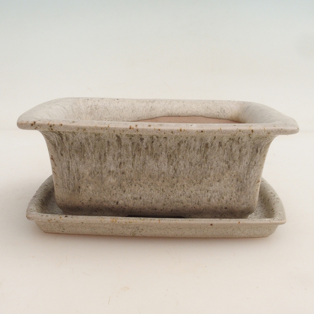 Bonsai-Schale + Untertasse H11 - 11,5 x 10 x 4 cm