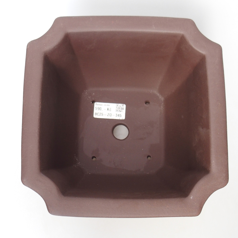 Schale 20,5 x 20,5 x 14 cm braun