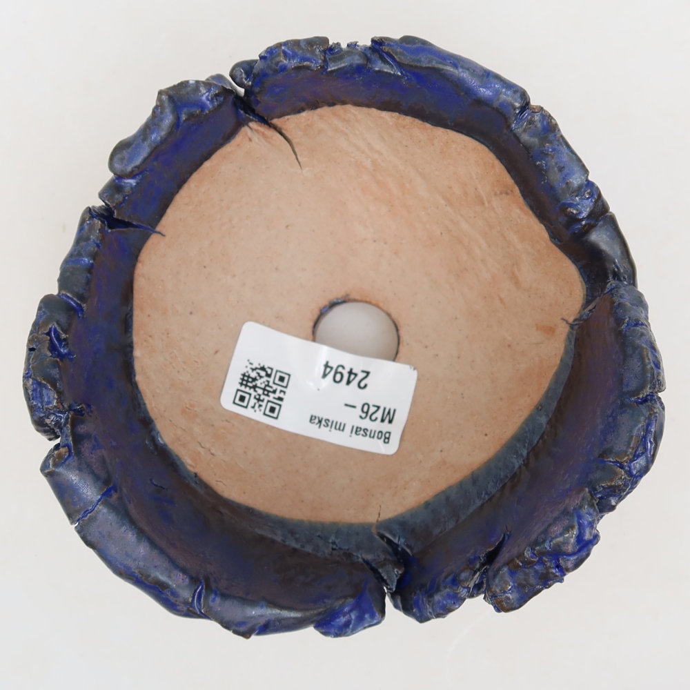 Keramikschale 11 x 11 x 7,5 cm , Farbe blau