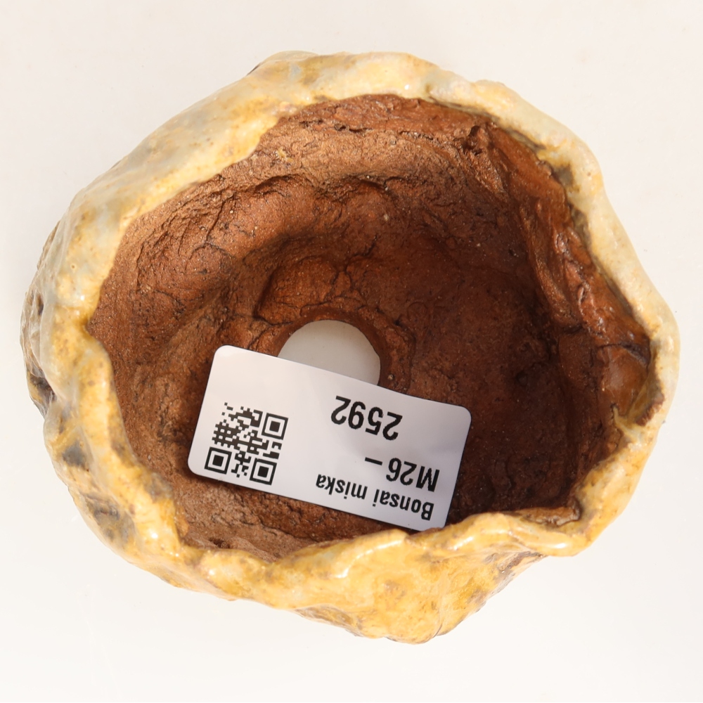Keramikschale 7,5 x 7 x 6 cm , Farbe braun