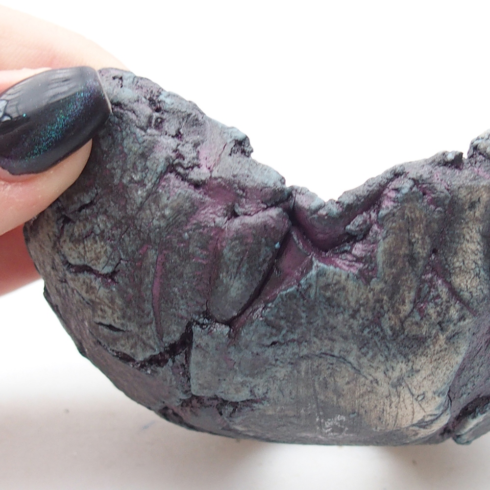 Keramikschale 9,5 x 9 x 4,5 cm , Farbe lila