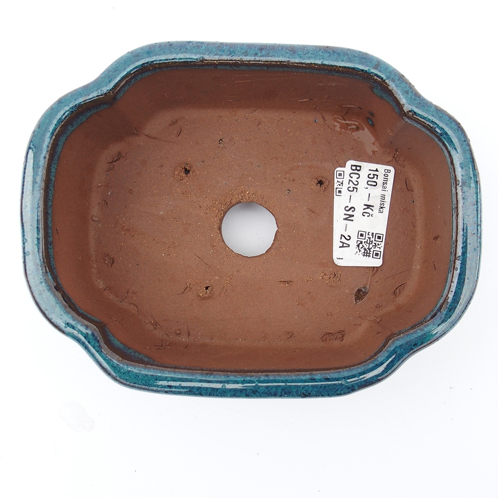 Schale 16 x 13 x 5,5 cm blau-grün