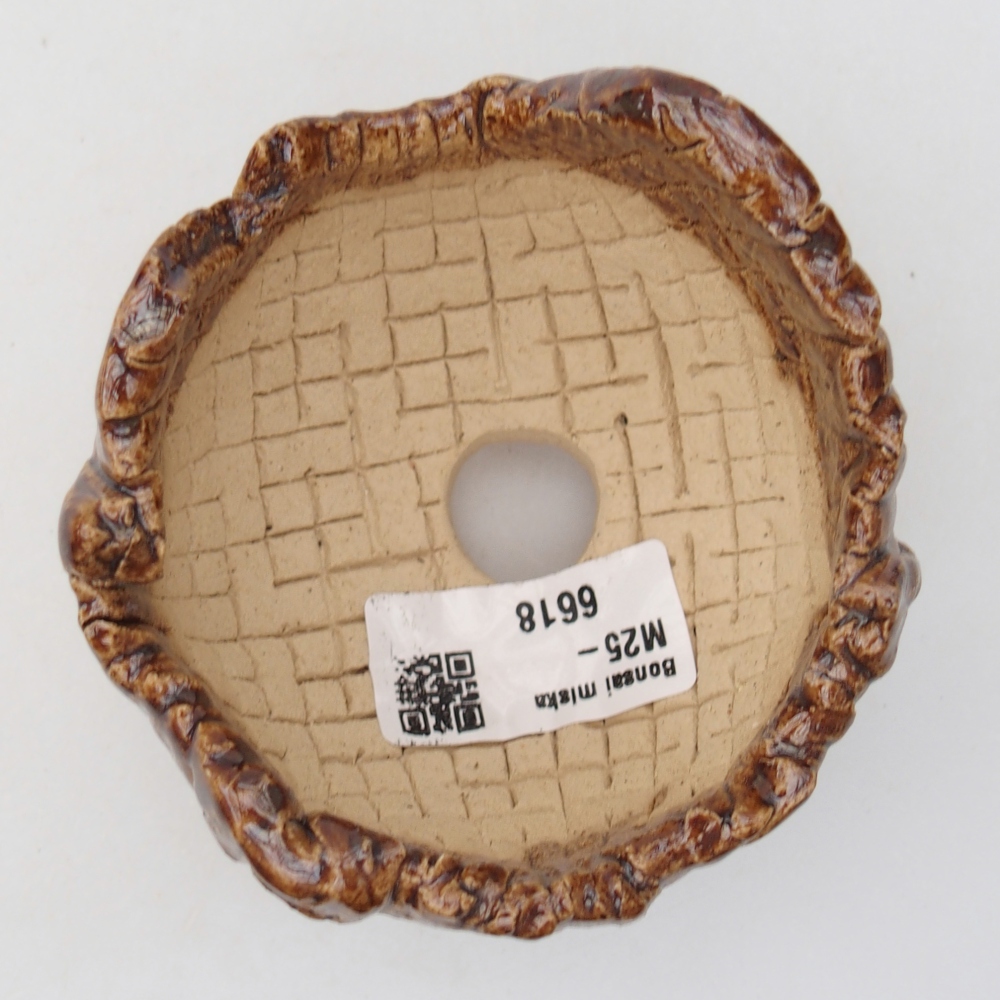 Keramikschale 9 x 8 x 6,5 cm , Farbe braun