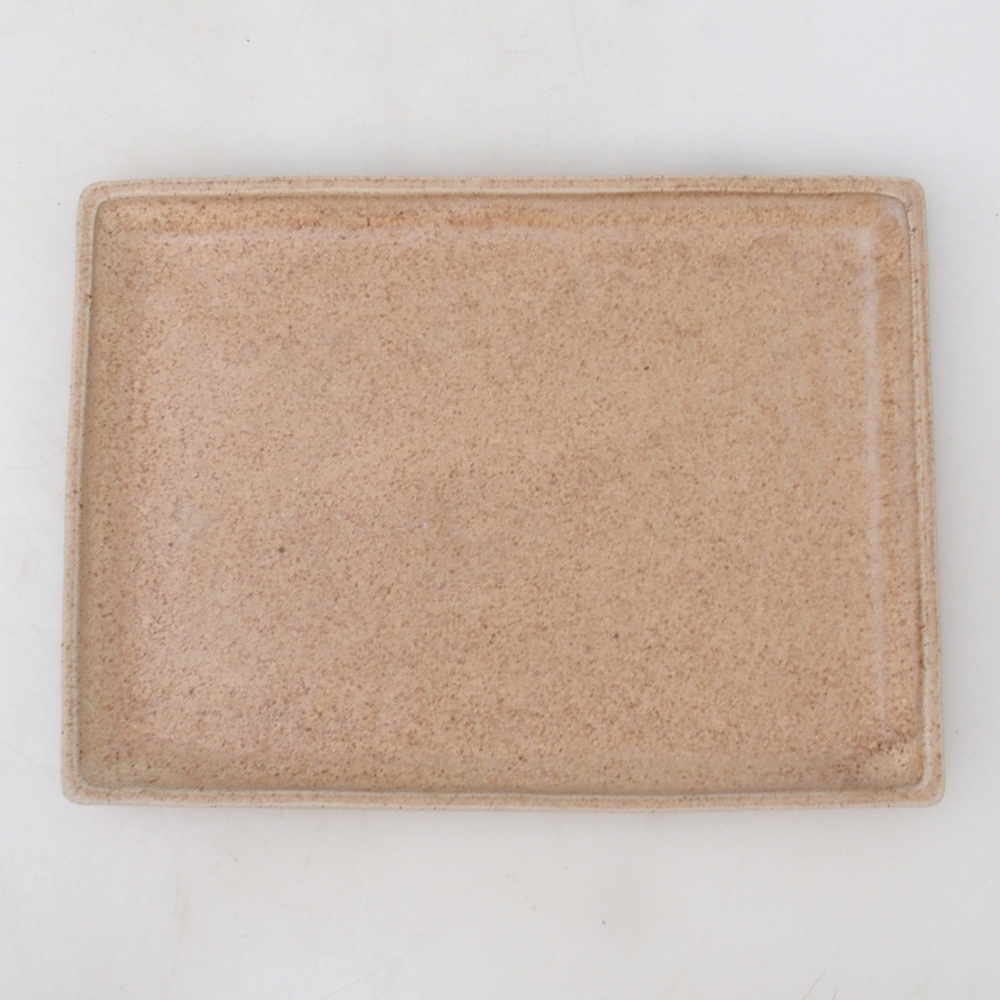 Bonsai-Schale rechteckig 22,5 x 17 x 1,5 cm – beige