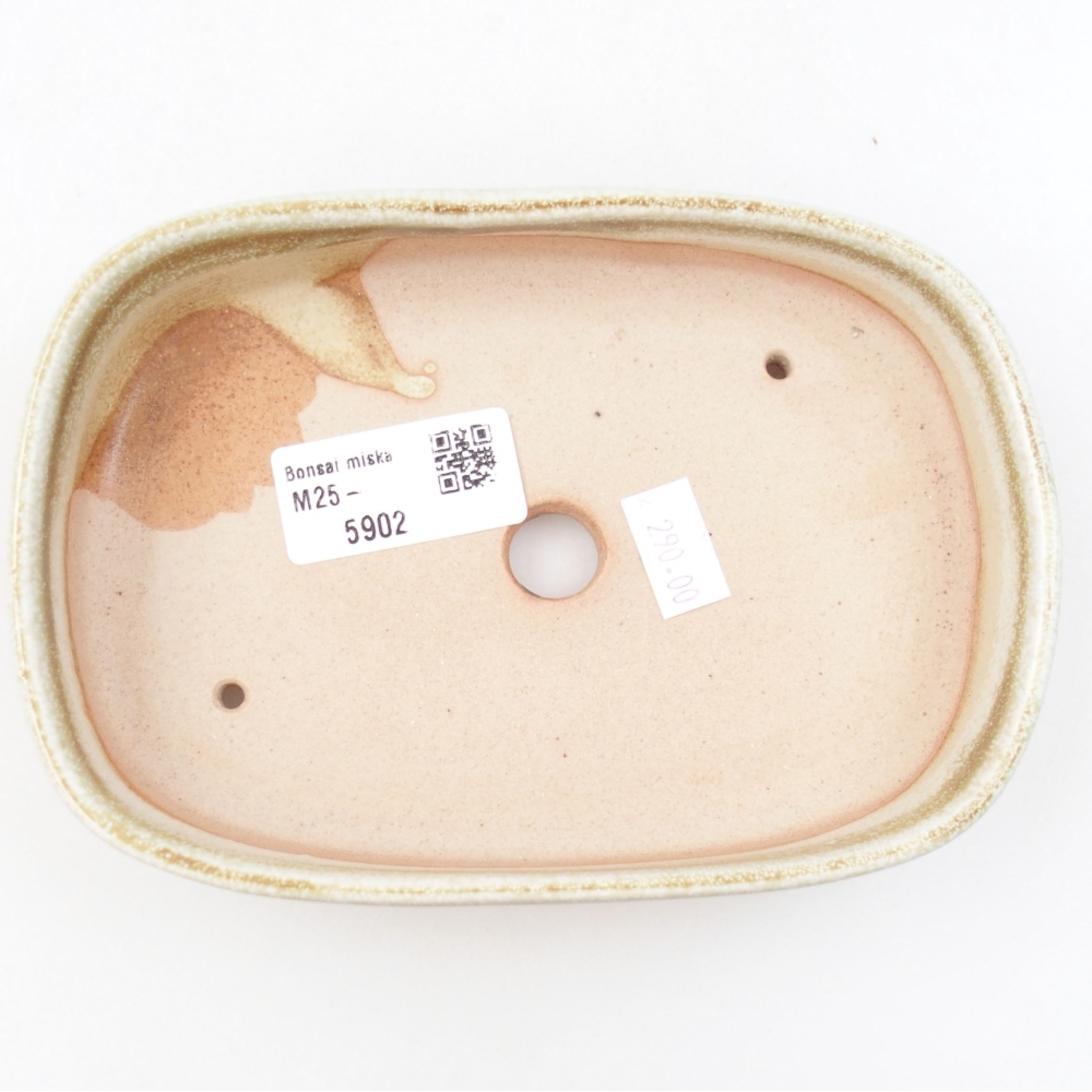 Keramik-Bonsaischale 16 x 11 x 3,5 cm, Farbe Grün
