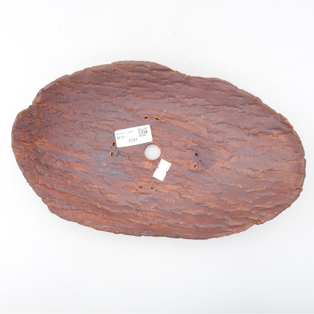 Keramische Schale 30 x 18,5 x 5 cm , Farbe braun