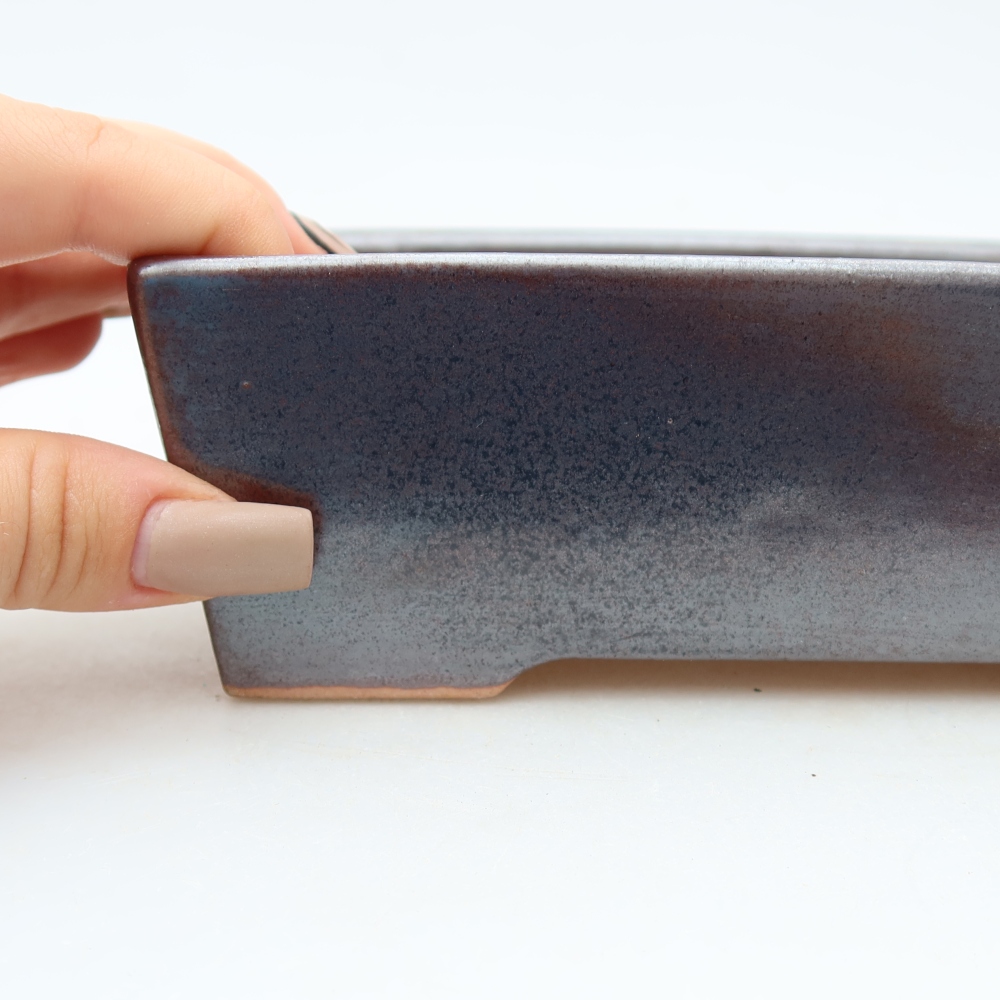 Keramik-Bonsai-Schale 16 x 11,5 x 5,5 cm, Farbe: braun