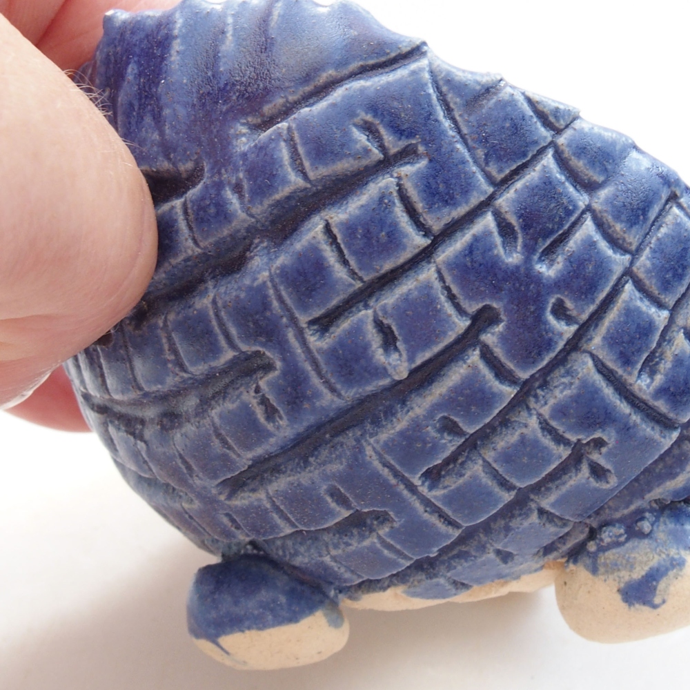Keramikschale 7 x 7 x 6 cm, Farbe blau