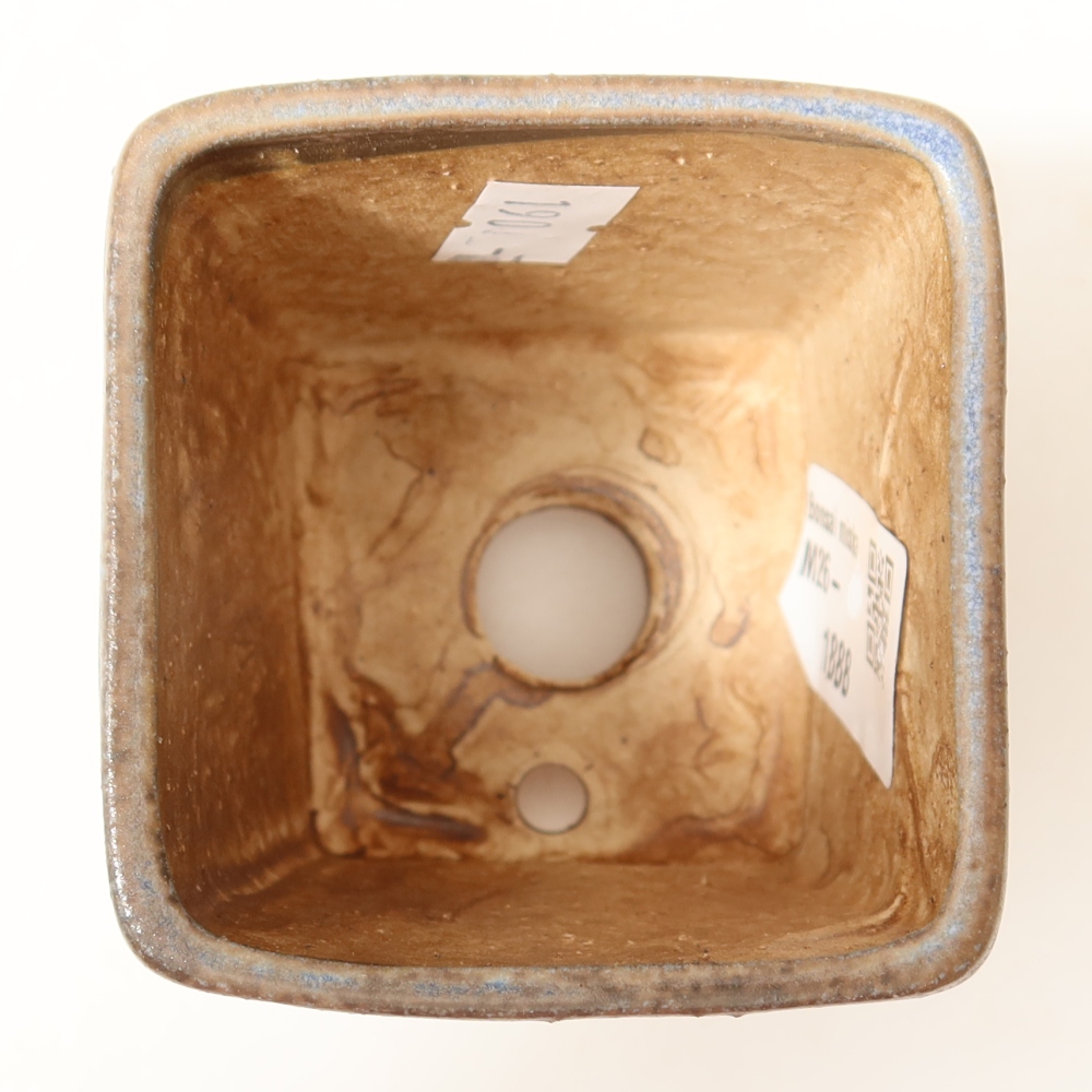 Keramik-Bonsai-Schale 6,5 x 6,5 x 7 cm, Farbe: Blau