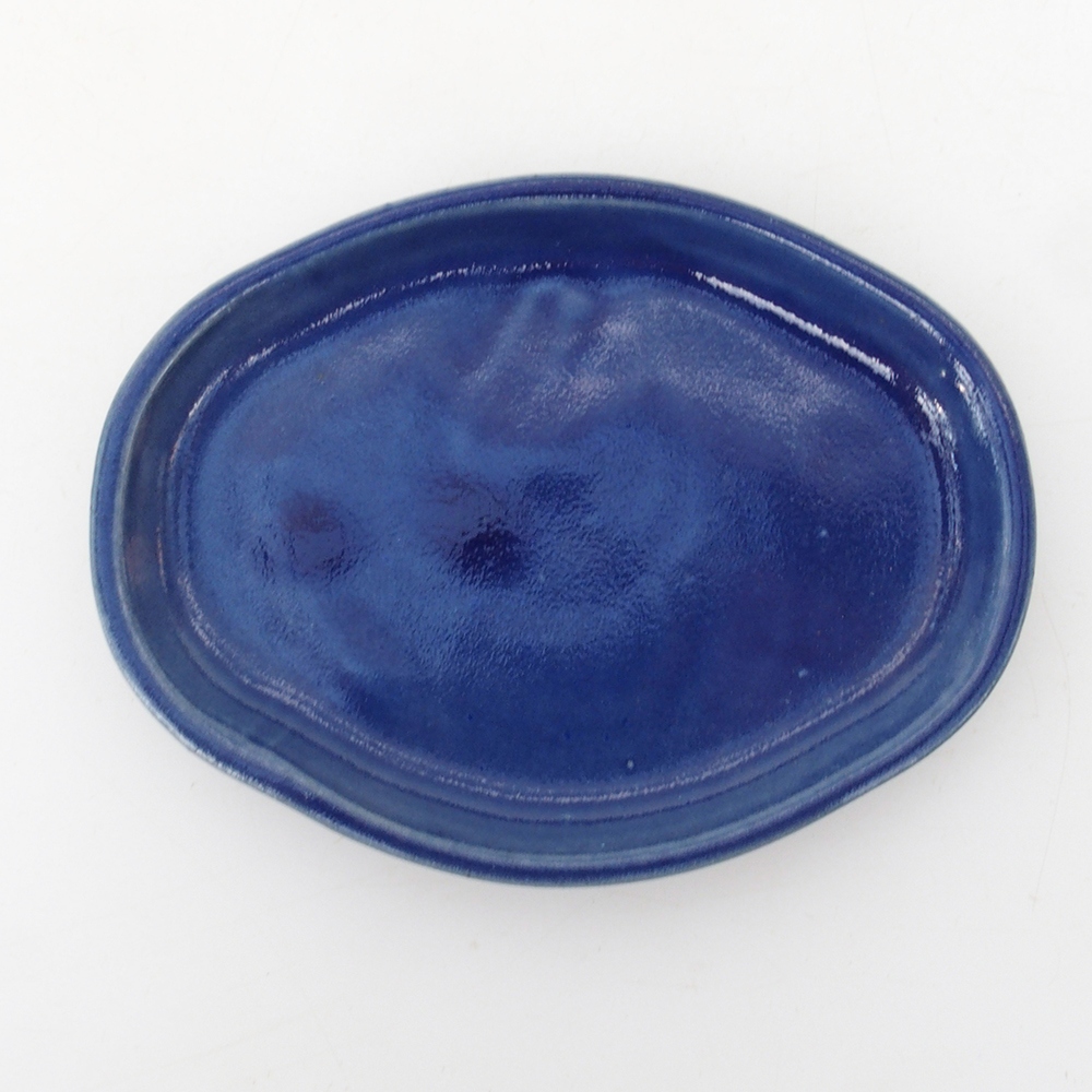 Bonsai-Schale + Unterschale H05 – 11 x 8 x 4 cm. – blau