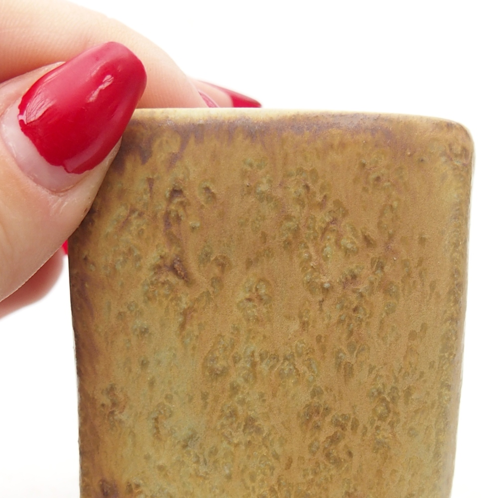 Bonsaischale aus Keramik 5 x 5 x 6,5 cm, grün