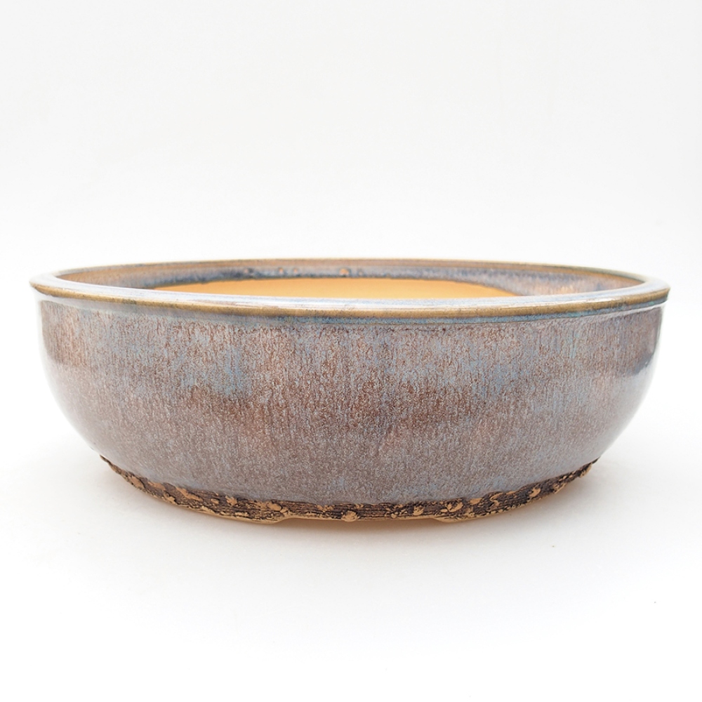 Keramik-Bonsaischale 27 x 27 x 8 cm, Farbe blau