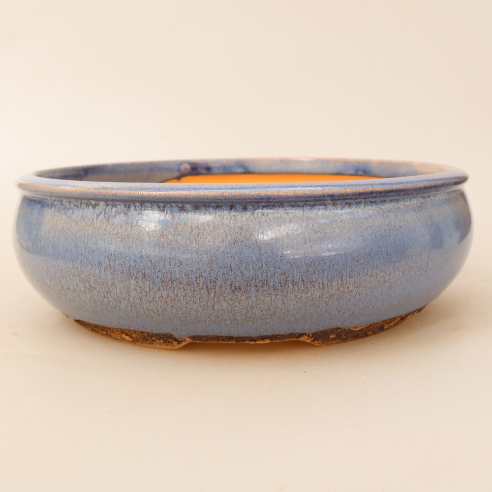 Bonsaischale aus Keramik 24 x 24 x 8 cm, Farbe blau