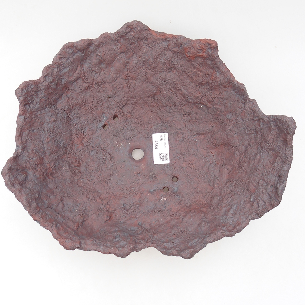 Keramikschale 31 x 25,5 x 12,5 cm, braun Farbe