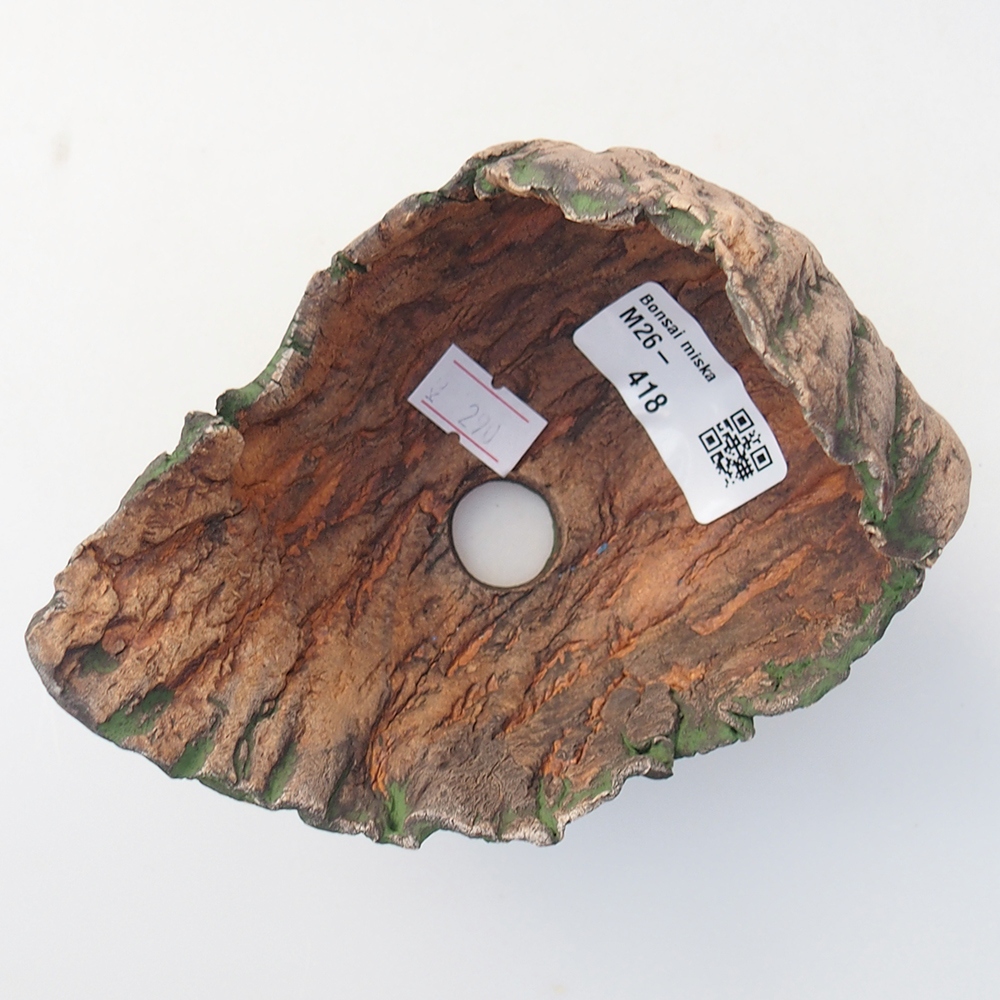 Keramikschale 12 x 9,5 x 11 cm , Farbe grün