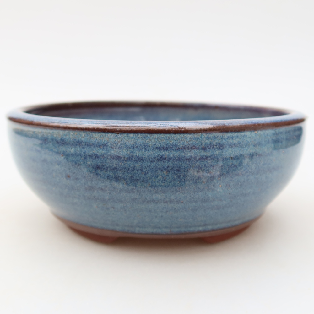 Bonsaischale aus Keramik 15 x 15 x 5,5 cm, Farbe blau