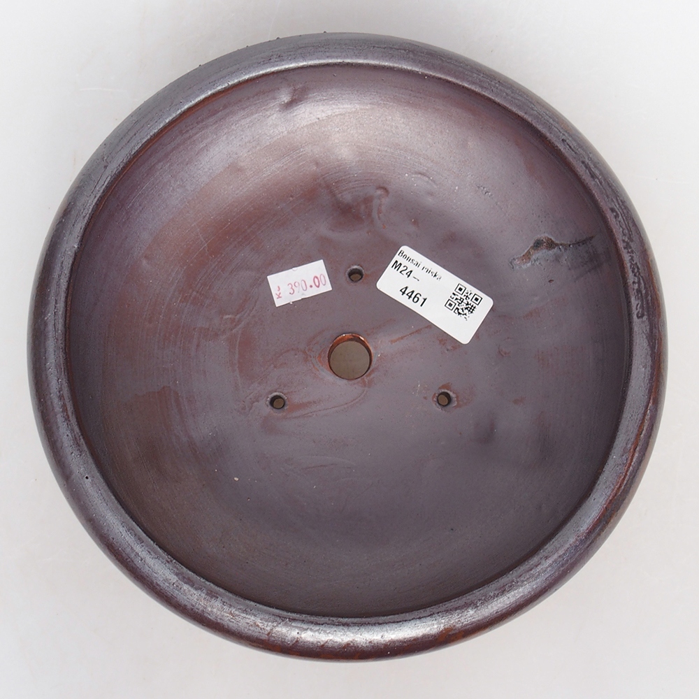 Keramik-Bonsaischale 21 x 21 x 7,5 cm, metallische Farbe