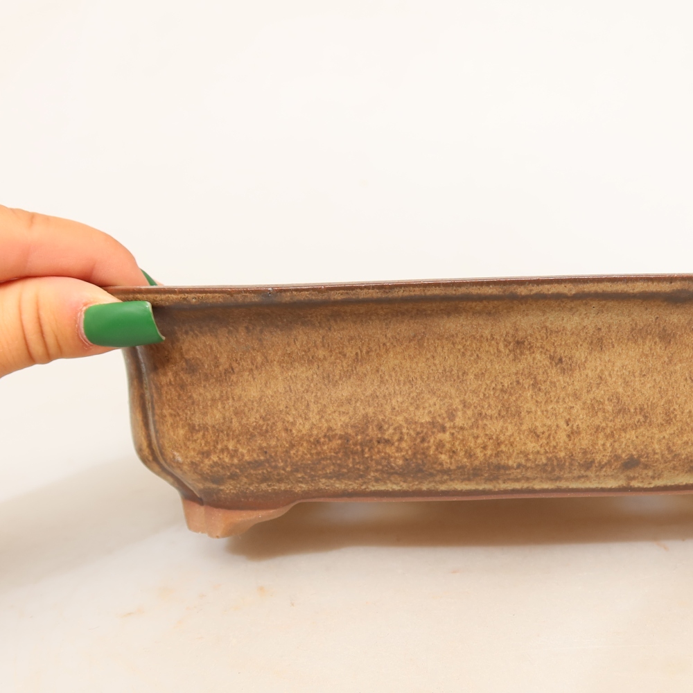 Keramikschale  24 x 17 x 6 cm, Farbe: braun