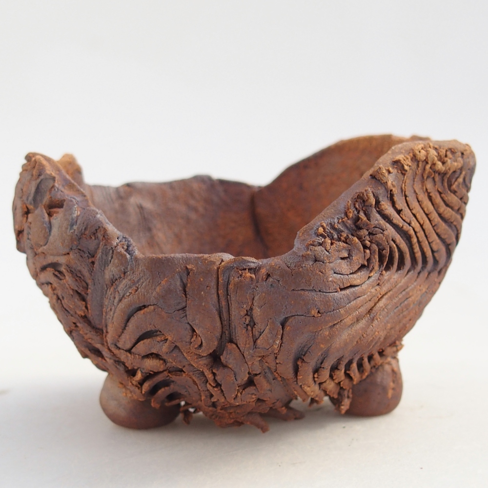 Keramikschale 8,5 x 8 x 5,5 cm , Farbe braun