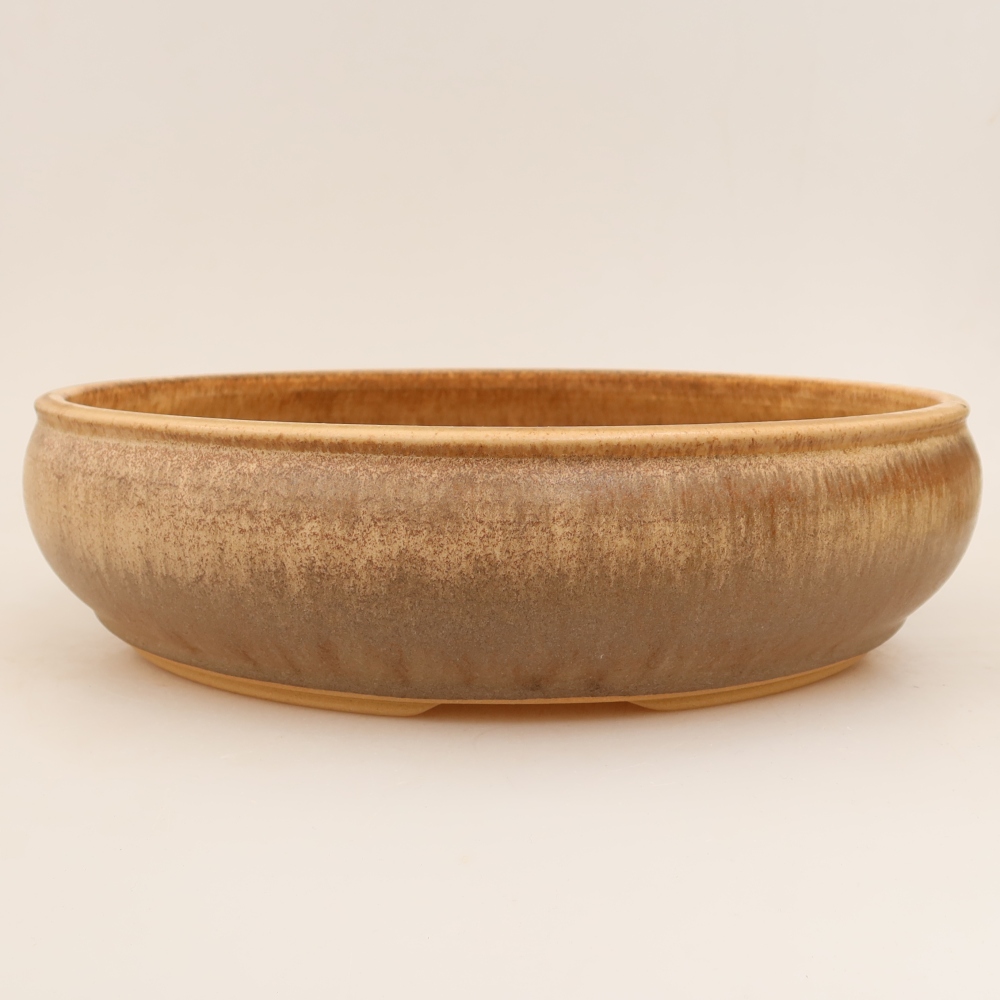 Keramik-Bonsai-Schale 31 x 31 x 8 cm, Farbe: Beige