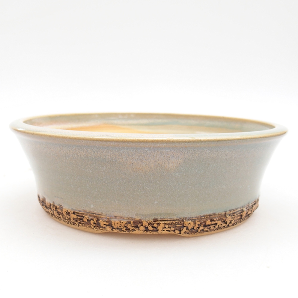 Keramik-Bonsai-Schale 19 x 19 x 6 cm, Farbe grün
