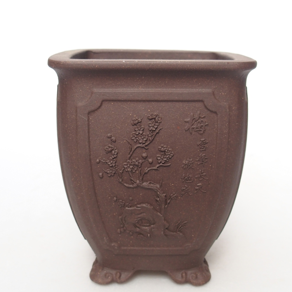 Schale 9 x 9 x 11 cm braun