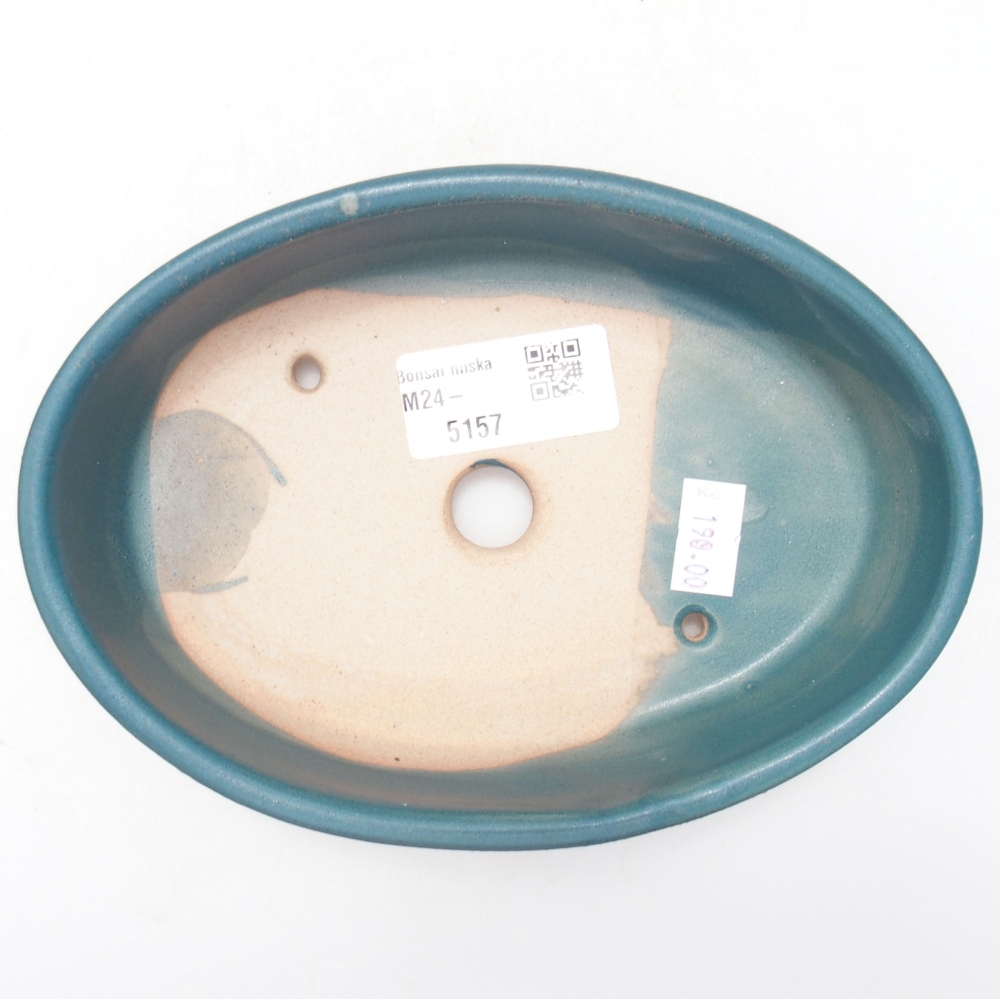 Keramik-Bonsaischale  16 x 11,5 x 4 cm, Farbe blau