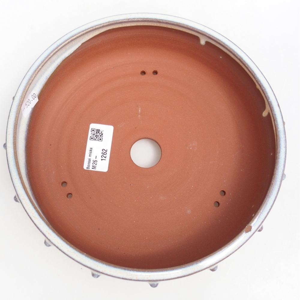 Bonsaischale aus Keramik 20,5 x 20,5 x 6 cm, Farbe blau