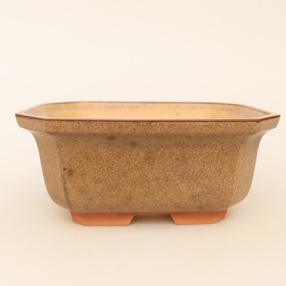 Keramikschale  15 x 12 x 7 cm, Farbe: braun