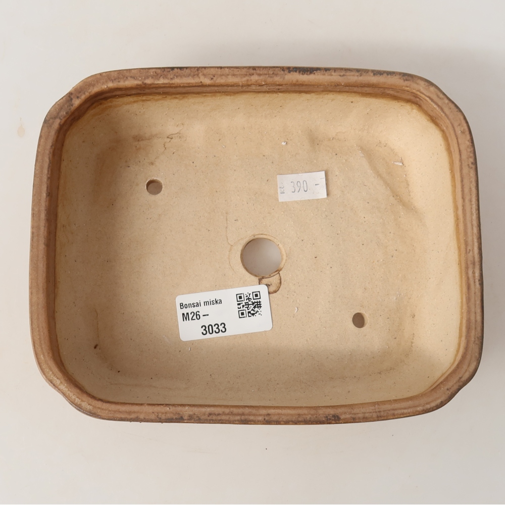Keramik-Bonsai-Schale 18 x 14 x 4,5 cm, Farbe: Rosa
