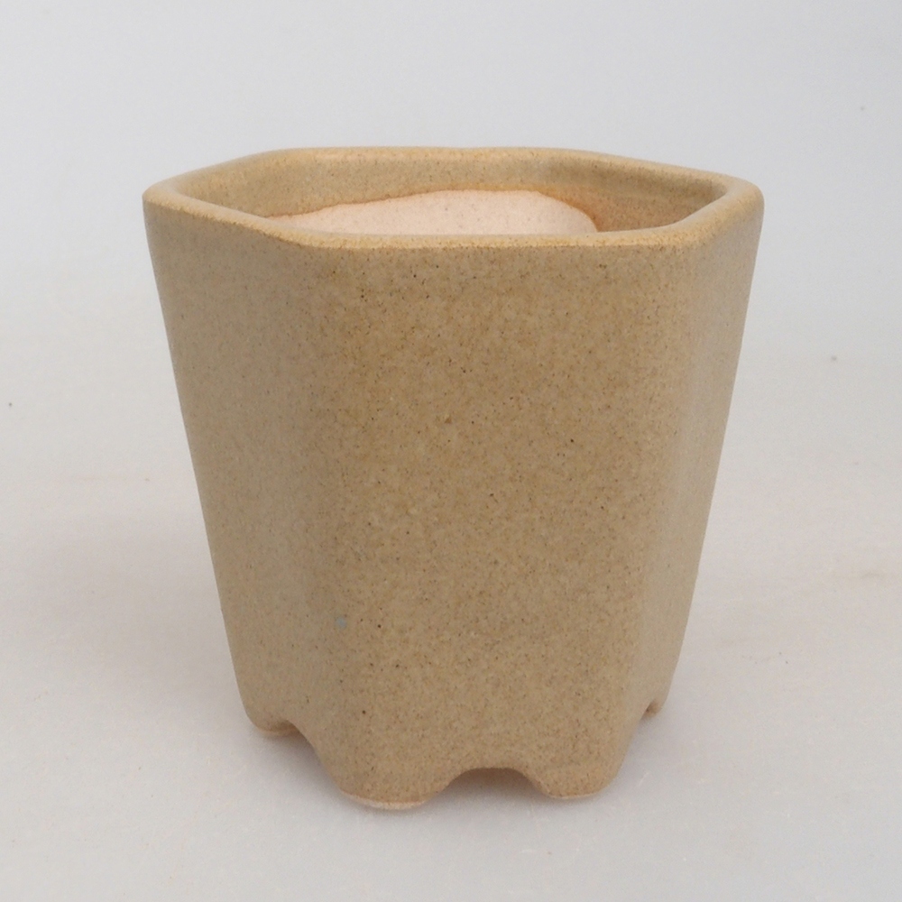 Mini-Bonsaischale 5 x 5 x 5  cm, Farbe braun