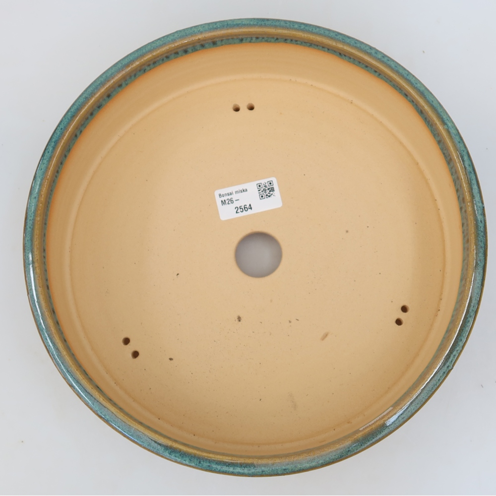Bonsaischale aus Keramik 26 x 26 x 6,5 cm, Farbe blau